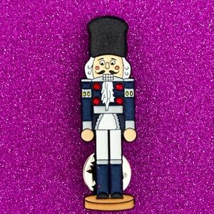 Nutcracker Soldier Enamel Pin - Glow in the dark